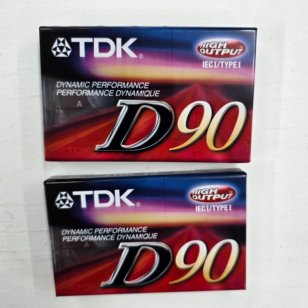 TDK D90 High Output 2-pack Audio Cassette Tapes